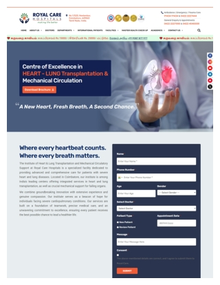 Institute of Heart & Lung Transplantation and Mechanical Circulation – Royal Care Hospitals