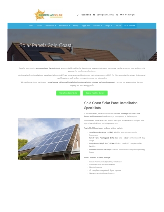 Solar Panels Gold Coast