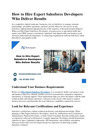 How to Hire Expert Salesforce Developers Who Deliver Results