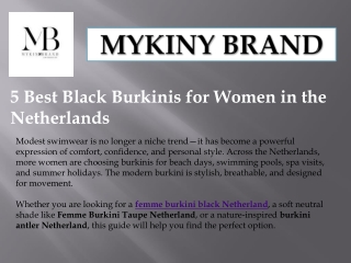 Femme Burkini Black Netherland – Elegant Modest Swimwear