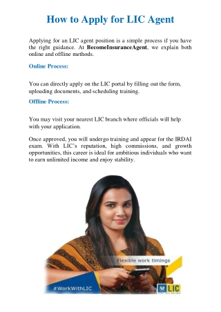 How to Become LIC Insurance Agent – Step-by-Step Expert Guidance