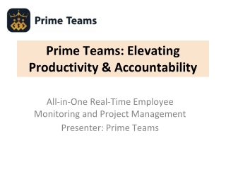 Prime Teams – Real-Time Employee Monitoring & Project Management Software