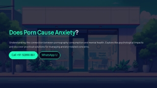 Does Porn Cause Anxiety and Mental Health Issues