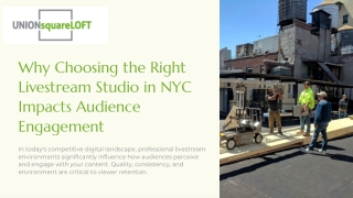 Modern Livestream Studio NYC for Corporate Events