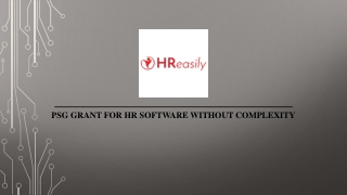 psg grant for hr software without complexity