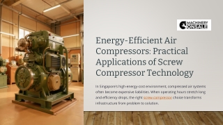 Energy-Efficient Air Compressors Practical Applications of Screw Compressor Technology