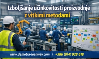 Izboljšanje učinkovitosti proizvodnje z vitkimi metodami