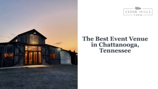 The Best Event Venue in Chattanooga, Tennessee
