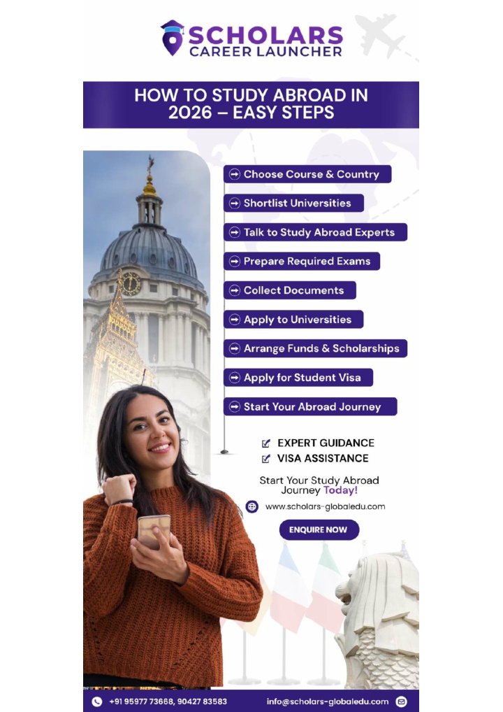 PPT - How to Study Abroad in 2026 – Easy Steps | Foreign Study ...