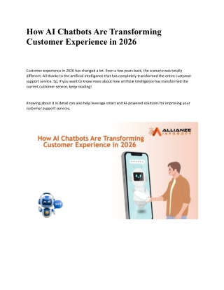 How AI Chatbots Are Transforming Customer Experience in 2026