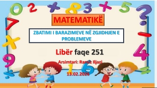 Zbatimi i barazimeve ne zgjidhjen e problemeve