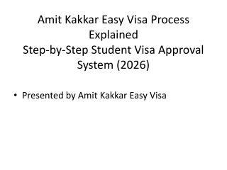Amit Kakkar Easy Visa Process Explained in Detail