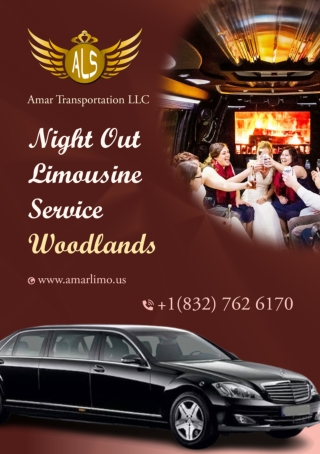 "Night Out Limousine Service near me Woodlands, TX  1(832)7626170 24/7 Ride"
