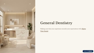 General Dentistry Services - Alpine Vista Dental