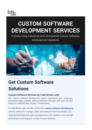 Custom Software Development Services | Expert Solutions