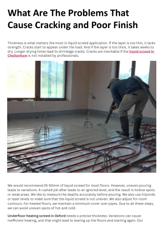 What Are The Problems That Cause Cracking and Poor Finish