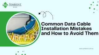 PPT - Common Data Cable Installation Mistakes and How to Avoid Them ...