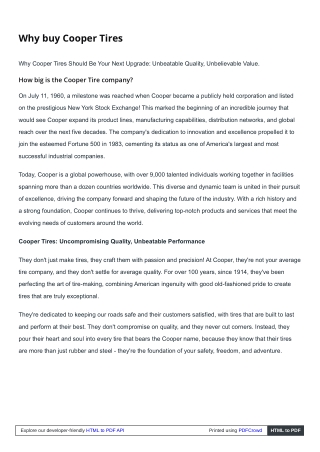 Cooper tires