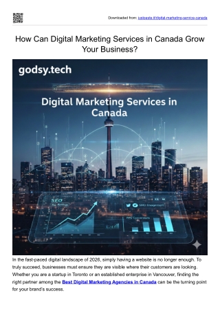 How Can Digital Marketing Services in Canada Grow