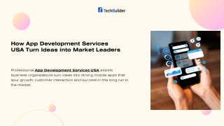 How App Development Services USA Turn Ideas into Market Leaders
