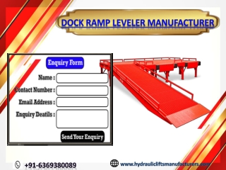 Dock Ramp Manufacturers in Chennai   | Coimbatore | Hyderabad | Vijayawada | Vizag | Andhra | India |