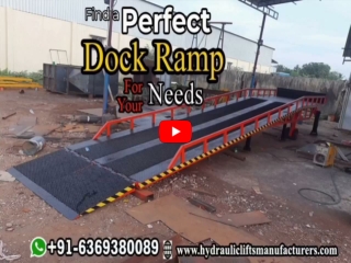 Portable Loading Dock Ramp Manufacturers in Chennai  | Coimbatore | Hyderabad | Vijayawada | Vizag | Andhra | India |