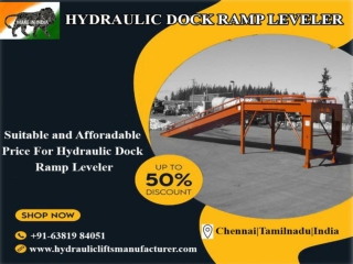 Container Loading Dock Ramp Manufacturers in Chennai  | Coimbatore | Hyderabad | Vijayawada | Vizag | Andhra | India |