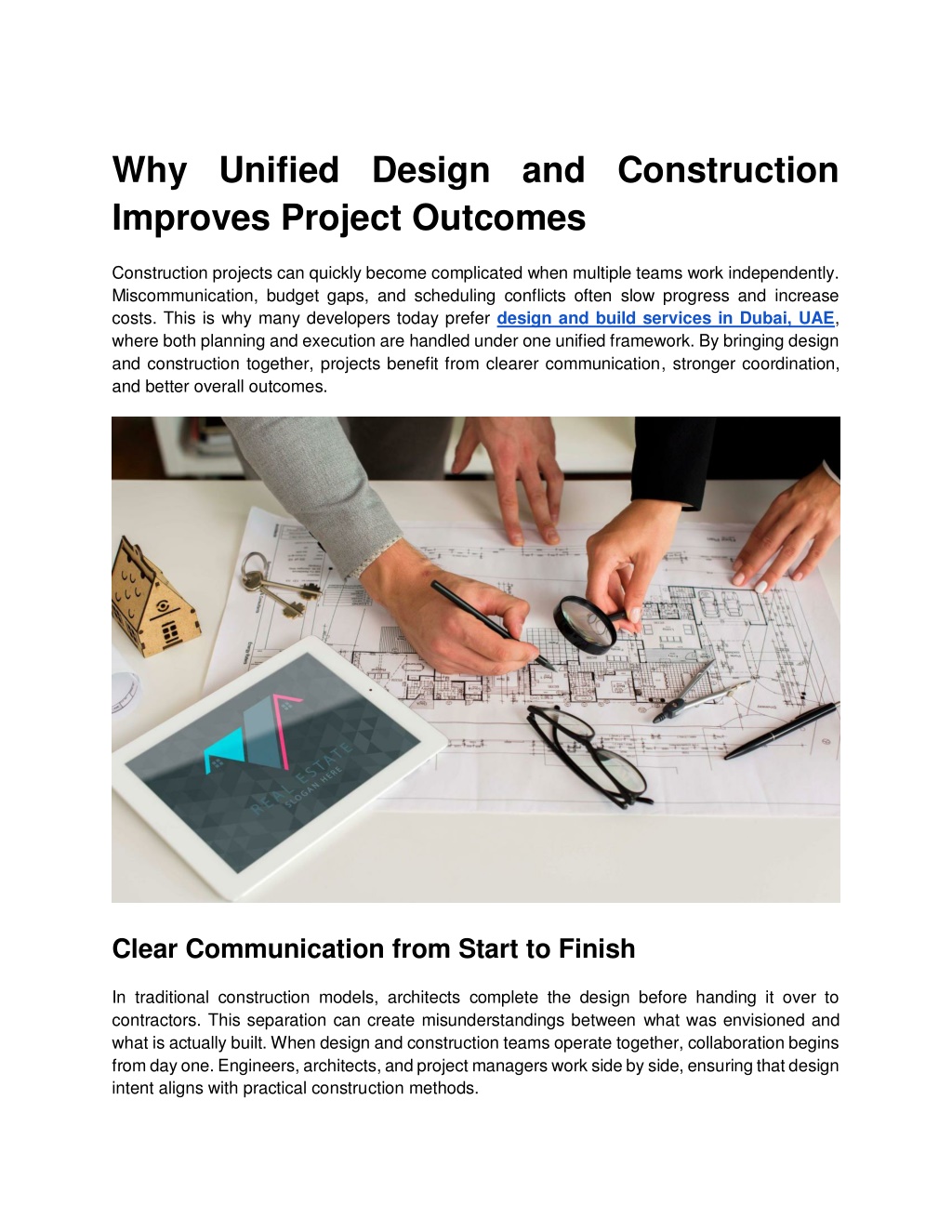 Unified Project PPT - Why Unified Design and Construction Improves Project Outcomes ...