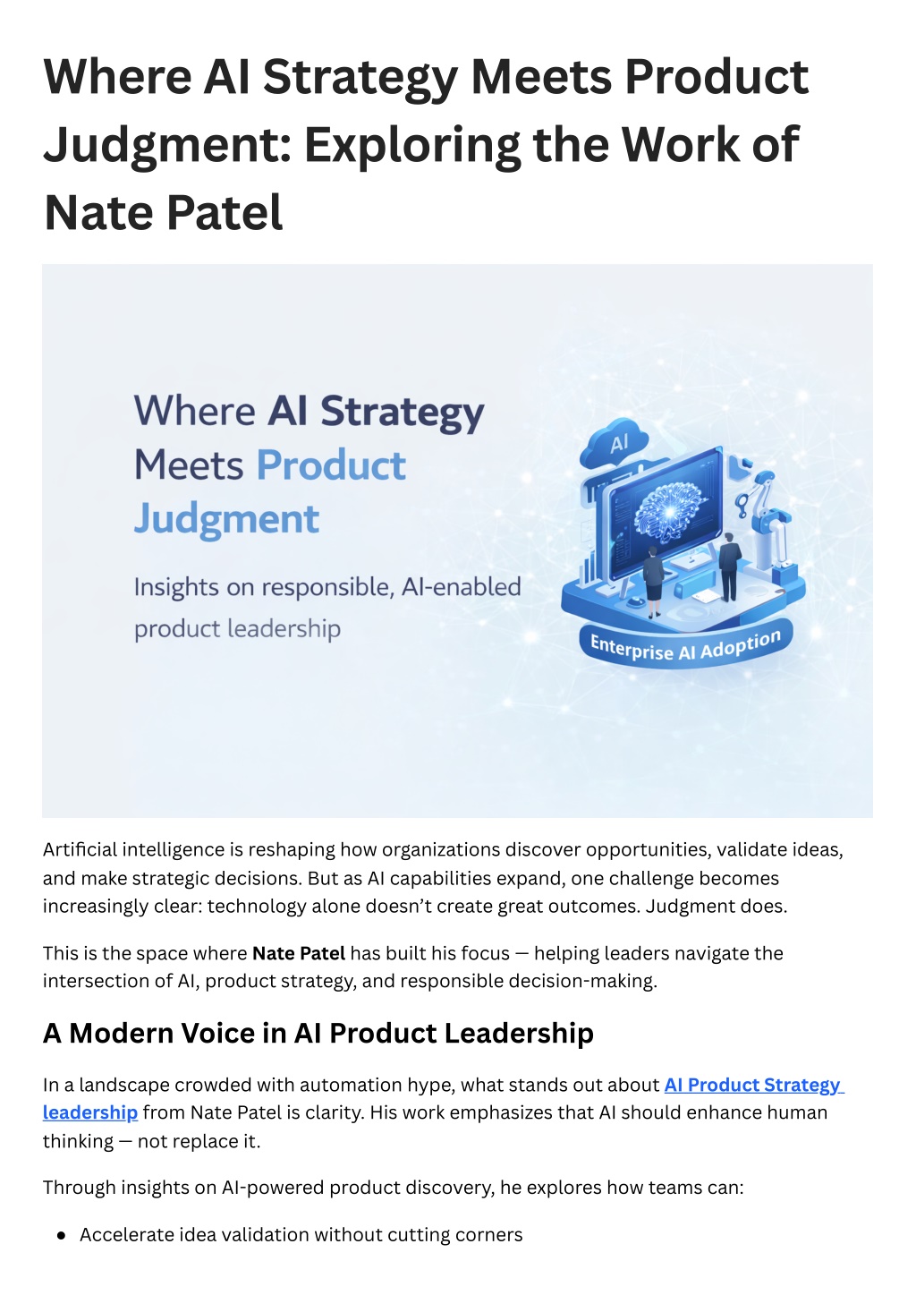 PPT - Where AI Strategy Meets Product Judgment: Exploring the Work of ...