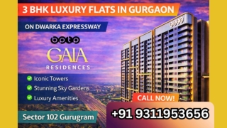 BPTP Gaia Residences 2106 Sqft 3 BHK Spacious Unit Craft +91 9311953656