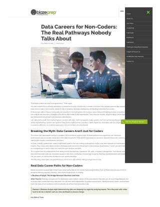 Data Careers for Non-Coders The Real Pathways Nobody Talks About
