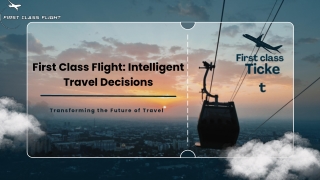 First Class Flight – AI Powered Smart Travel Booking Platform