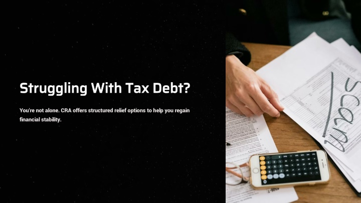 View of PPT - Guide to Tax Debt Relief Options Offered By the CRA PowerPoint ...