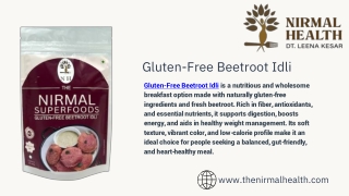 Gluten-Free Beetroot Idli | Nirmal Health