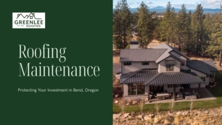 Roofing Maintenance