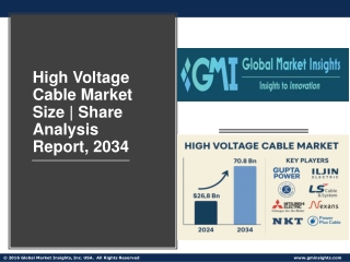 High Voltage Cable Market Size | Share Analysis Report, 2034