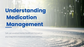 understanding medication management