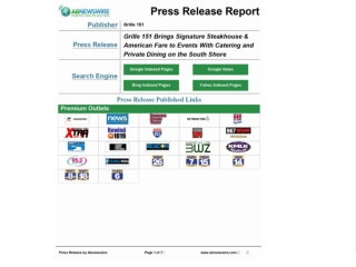 Grille 151 Brings Signature Steakhouse & American Fare to Events With Catering and Private Dining on the South Shore