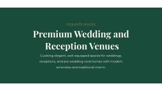 Premium Wedding Venues