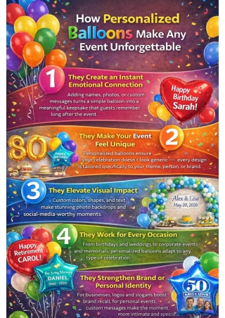 How Personalized Balloons Make Any Event Unforgettable