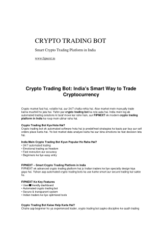 crypto trading bot