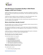 How We Ensure Consistent Quality in Bulk Raisin Supply at NRFarm Product - slide 1