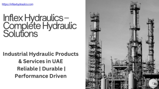 Inflex Hydraulics – Complete Hydraulic Solutions for Industrial Applications