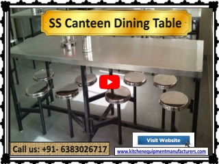 SS Canteen Dining Table Manufacturers| Industrial Canteen Table Suppliers| Canteen Foldable Dining Table | Chennai