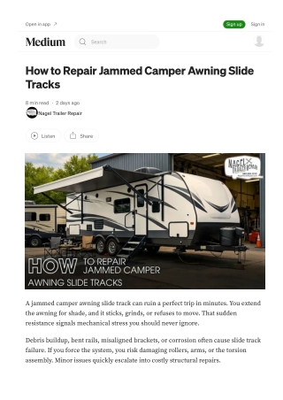 Expert Guide for Camper Awning Repair in Michigan