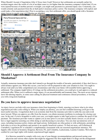 What Takes Place When You Decline An Insurance Negotiation Deal?