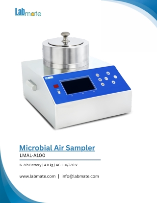 Microbial Air Sampler LMAL-A100 - Air Sampler
