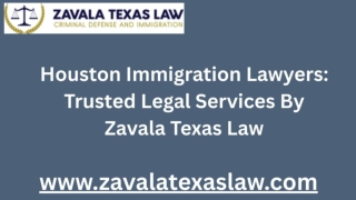 Houston Immigration Lawyers: Trusted Legal Services By Zavala Texas Law