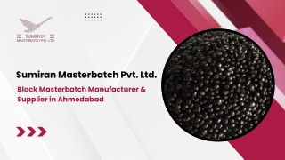 Black Masterbatch Manufacturer & Supplier - Sumiran Masterbatch Pvt. Ltd.