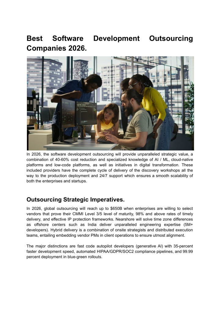 PPT - Best Software Development Outsourcing Companies 2026 PowerPoint ...